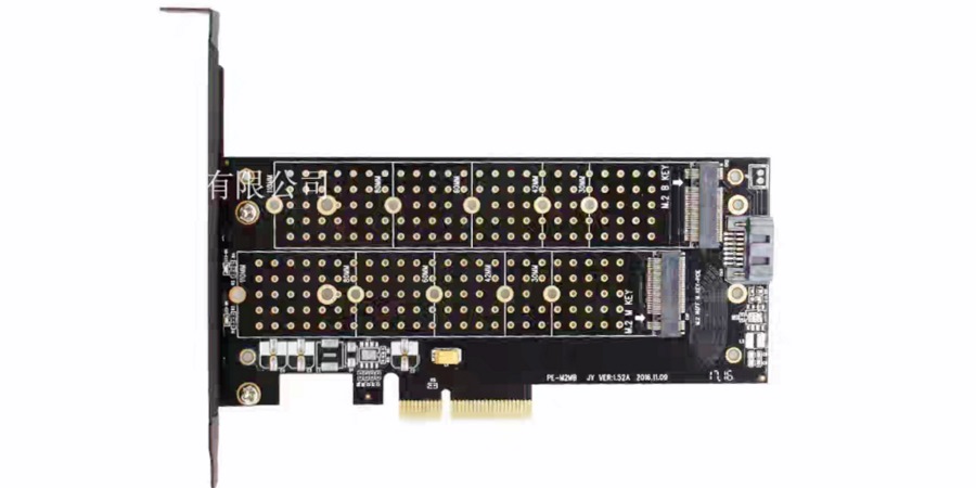 کارت تبدیل PCI-E به M.2 از نوع M و B (دو پورت) و SATA به همراه پد سیلیکون
