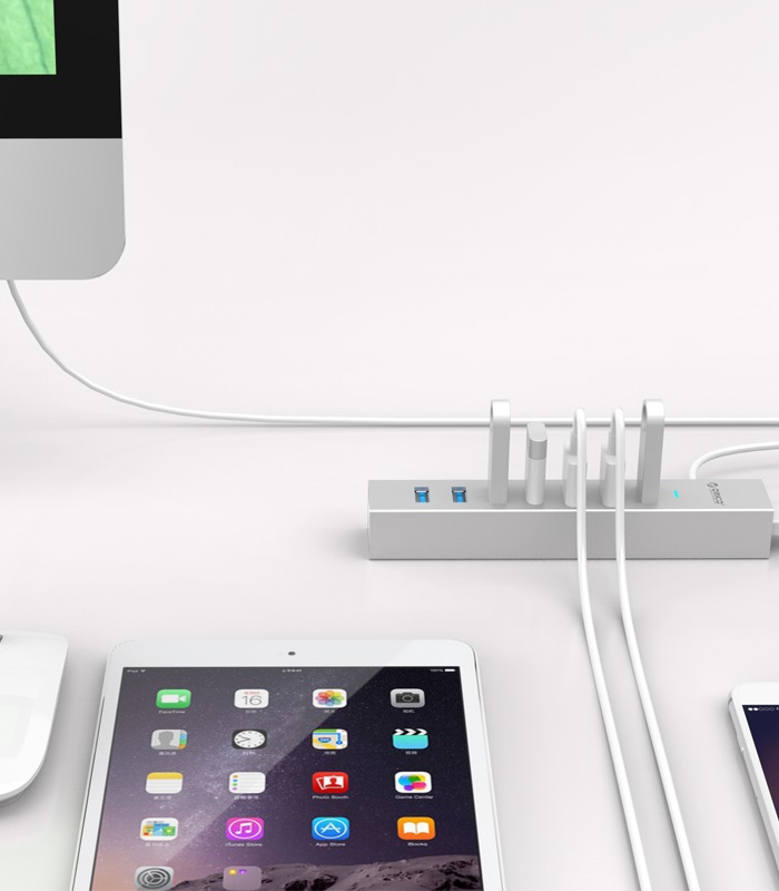  هاب 7 پورت Type-C با آداپتور مدل ASH7-U3-EU-SV اوریکو (استوک)  