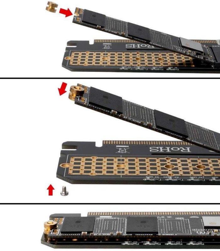  کارت توسعه PCI-E افزایش M.2 NVME با هیت سینک