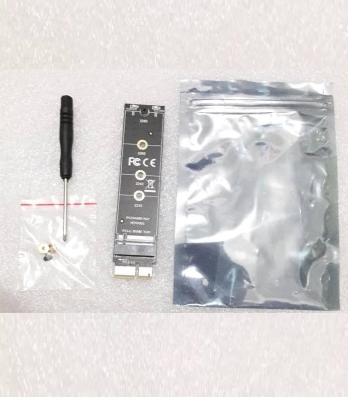 کارت توسعه PCI-E افزایش M.2 NVME به همراه پد سیلیکون  