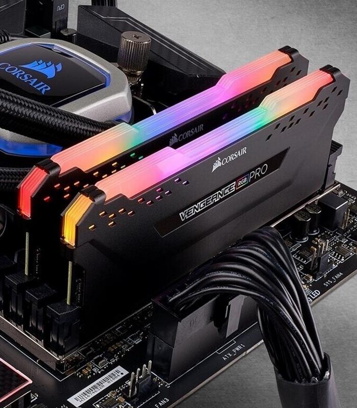  رم دسکتاپ کورسیر مدل VENGEANCE RGB PRO 16GB DDR4 3000Mhz (استوک)  