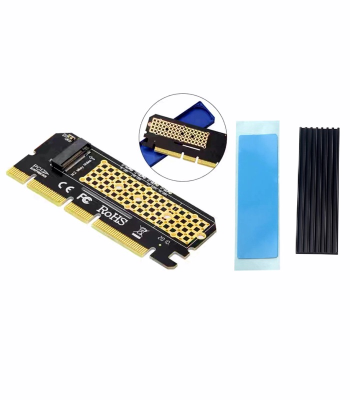  کارت توسعه PCI-E افزایش M.2 NVME با هیت سینک