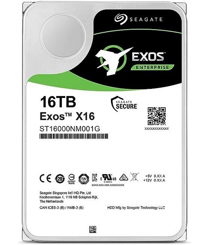  هارد اینترنال سیگیت مدل ST16000NM001g Exos x16 ظرفیت ۱۶ ترابایت (used)