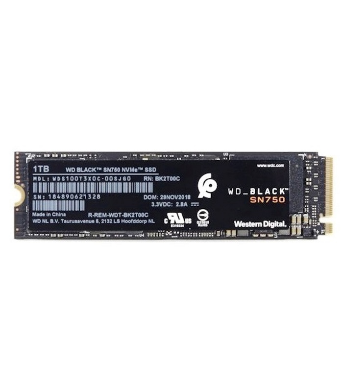 اس اس دی وسترن دیجیتال SSD WESTERN DIGITAL SN750 1TB BLACK NVME (استوک)