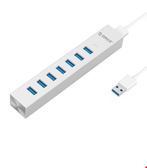 هاب فلزی 7 پورت Type-C با آداپتور مدل ASH7-U3-EU-SV اوریکو (استوک)
