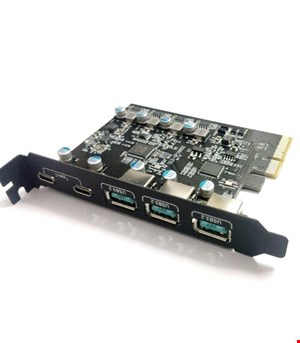 کارت تبدیل PCIe به USB3.2 پنج پورت برند AsMedia اورجینال